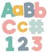 Carson Dellosa 219-Piece We Belong Cutout Letters, 4" Pastel Upper and Lowercase Alphabet, Numbers, Punctuation, and Symbols for Bulletin Board, Posterboard, Party, and Classroom Decor